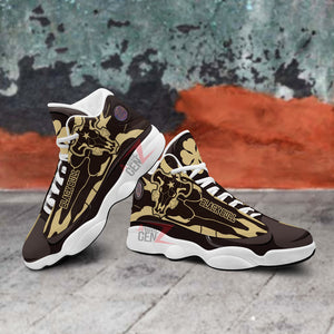 Black Clover Black Bull Air Jordan 13 Sneakers Custom Anime Shoes