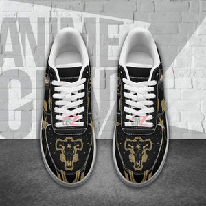 Black Clover Black Bull Air Sneakers Gauche Adlai Custom Anime Shoes