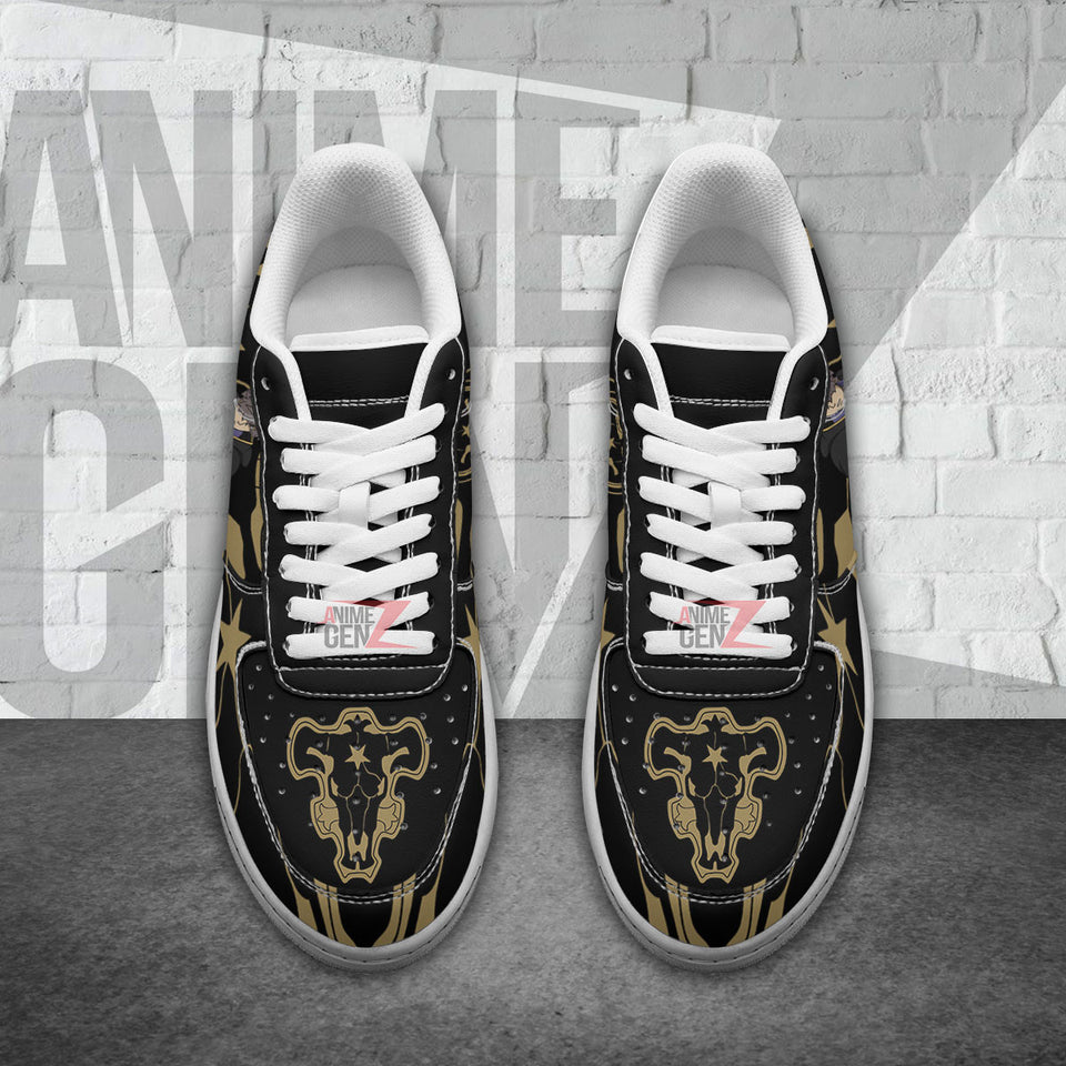 Black Clover Black Bull Air Sneakers Gauche Adlai Custom Anime Shoes