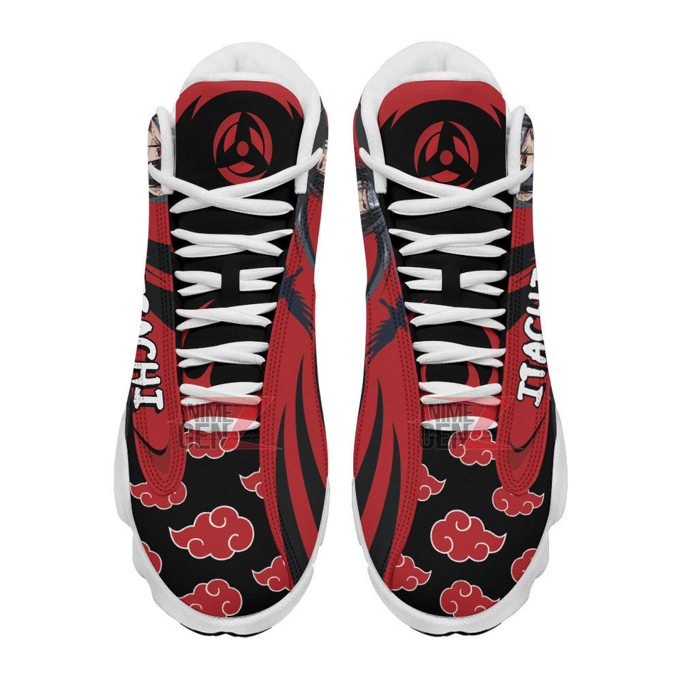 Naruto Akatsuki Uchiha Itachi Air Jordan 13 Sneakers Custom Anime Shoes