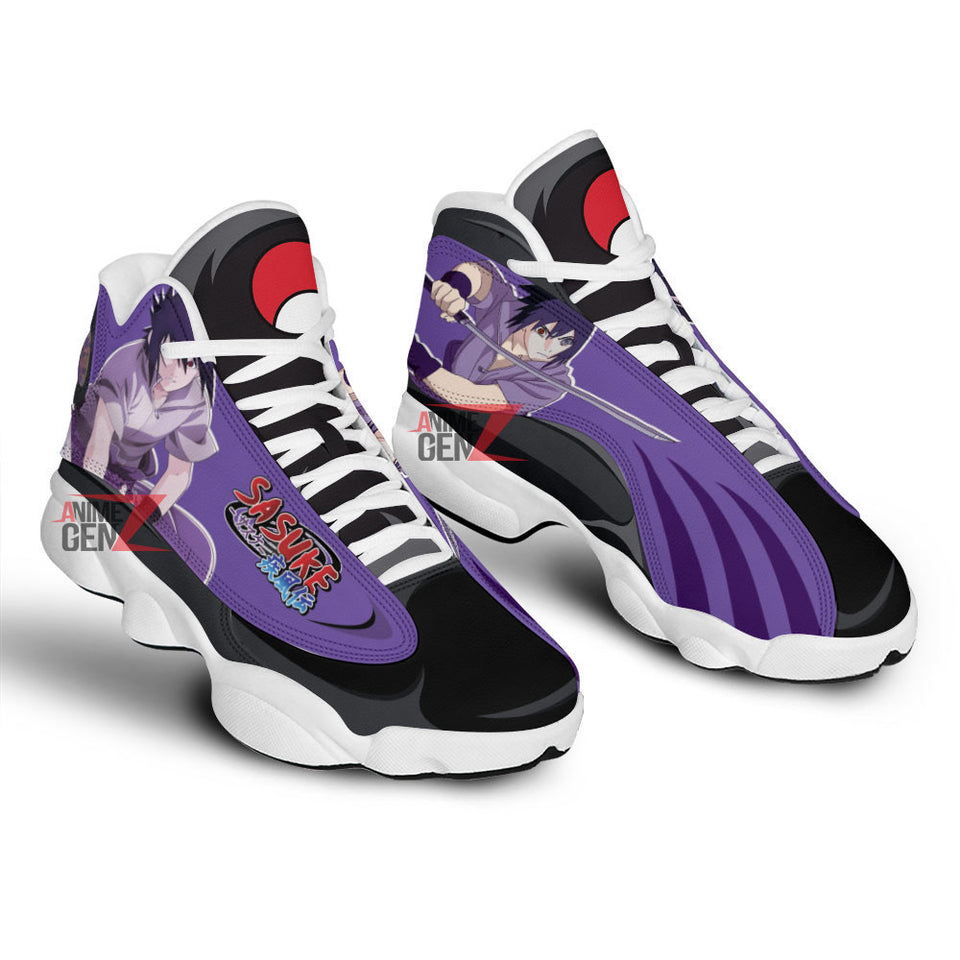 Naruto Uchiha Sasuke Air Jordan 13 Sneakers Custom Anime Shoes