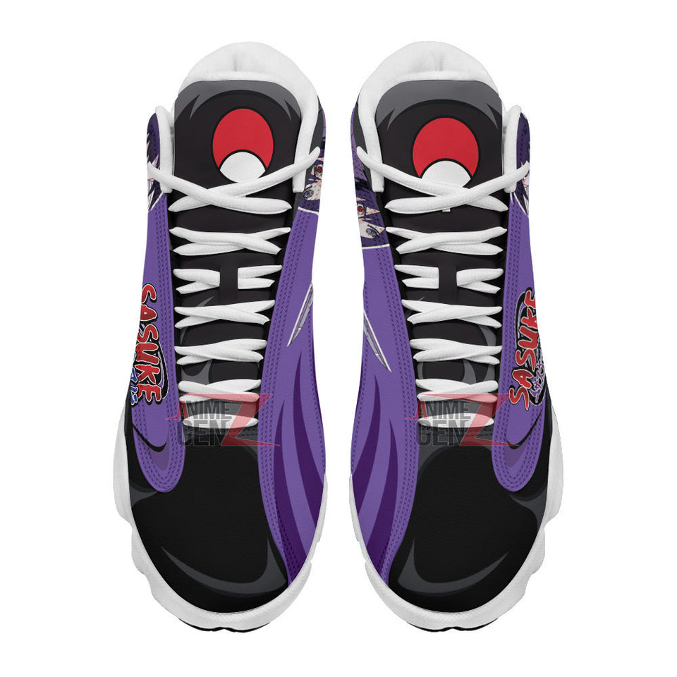 Naruto Uchiha Sasuke Air Jordan 13 Sneakers Custom Anime Shoes