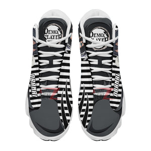 Demon Slayer JD 13 Sneakers Obanai Iguro Air Jordan 13 Custom Anime Shoes