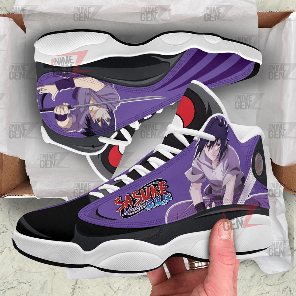 Naruto Uchiha Sasuke Air Jordan 13 Sneakers Custom Anime Shoes