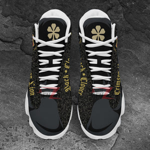 Back Clover Crimson Lion Air Jordan 13 Custom Anime Shoes