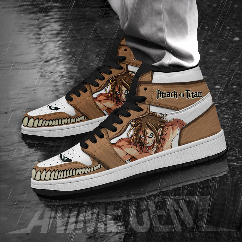 Attack On Titan JD Sneakers Eren Titan Custom Anime Shoes