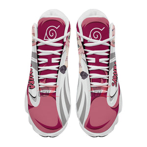 Naruto Haruno Sakura Air Jordan 13 Sneakers Custom Anime Shoes