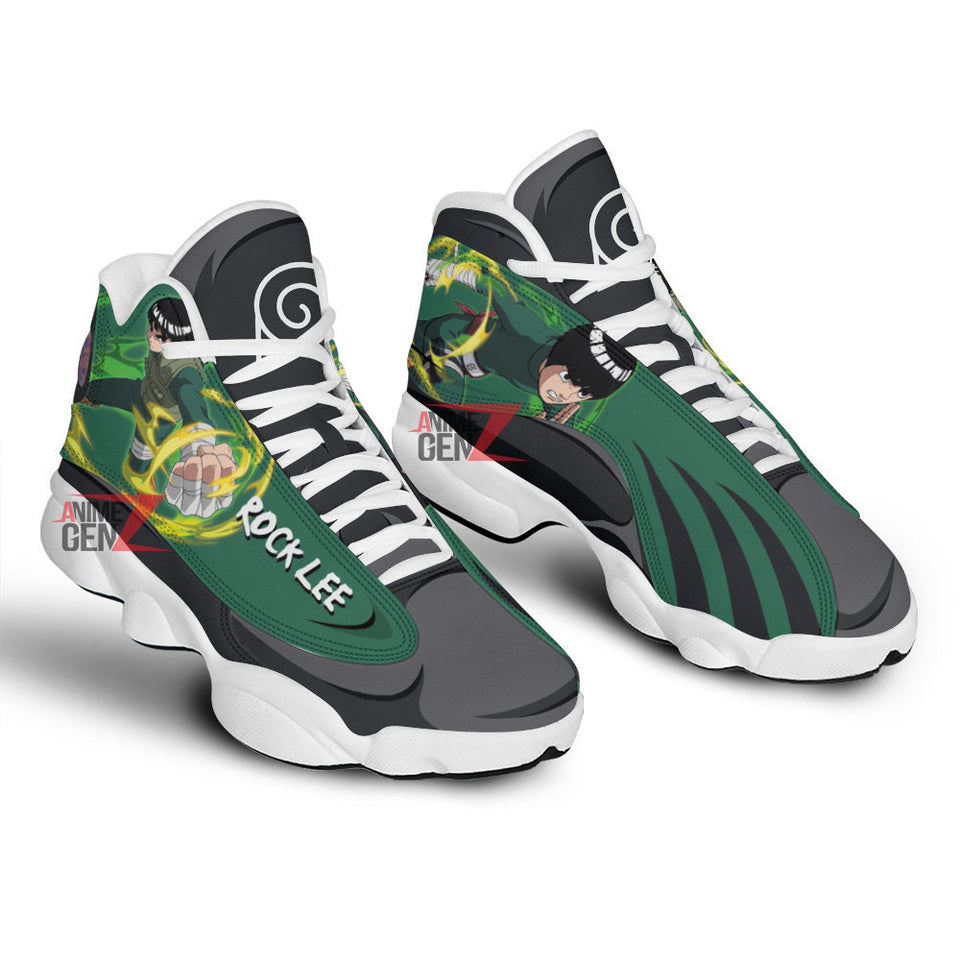 Naruto Rock Lee Air Jordan 13 Sneakers Custom Anime Shoes