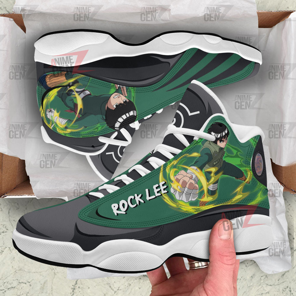 Naruto Rock Lee Air Jordan 13 Sneakers Custom Anime Shoes