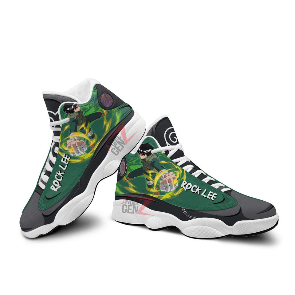 Naruto Rock Lee Air Jordan 13 Sneakers Custom Anime Shoes