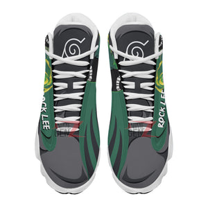 Naruto Rock Lee Air Jordan 13 Sneakers Custom Anime Shoes