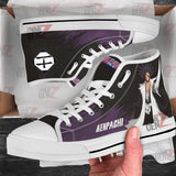 Bleach Kenpachi Zaraki High Top Shoes Custom Anime Sneakers