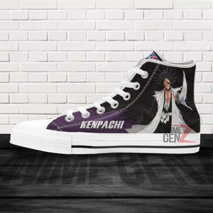 Bleach Kenpachi Zaraki High Top Shoes Custom Anime Sneakers