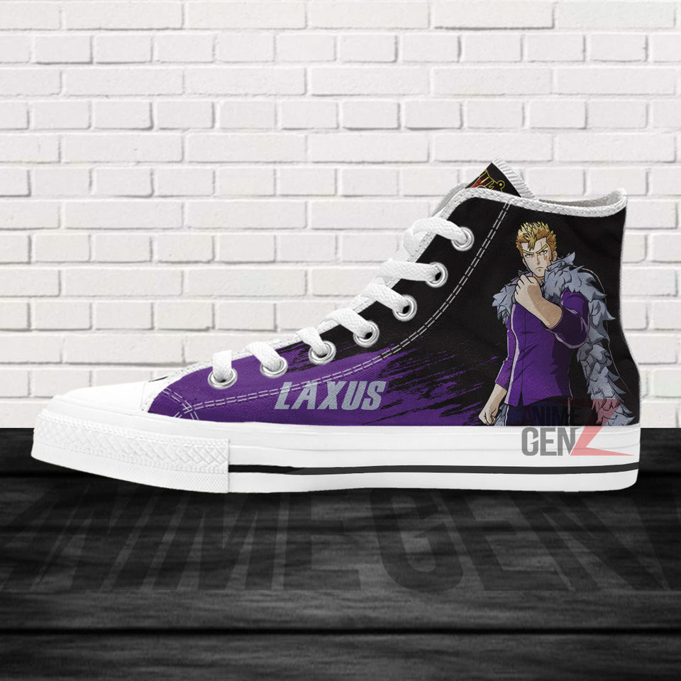 Fairy Tail Laxus Scarlet High Top Shoes Custom Anime Sneakers