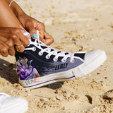 Fairy Tail Zeref Dragnee High Top Shoes Custom Anime Sneakers