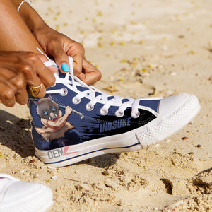 Demon Slayer Inosuke High Top Shoes Custom Anime Shoes