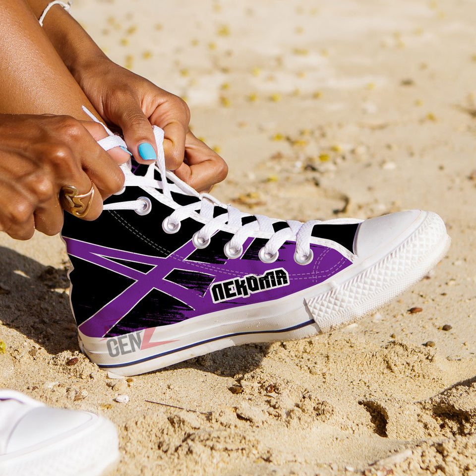 Haikyuu Shiratorizawa High Top Shoes Custom Anime Shoes