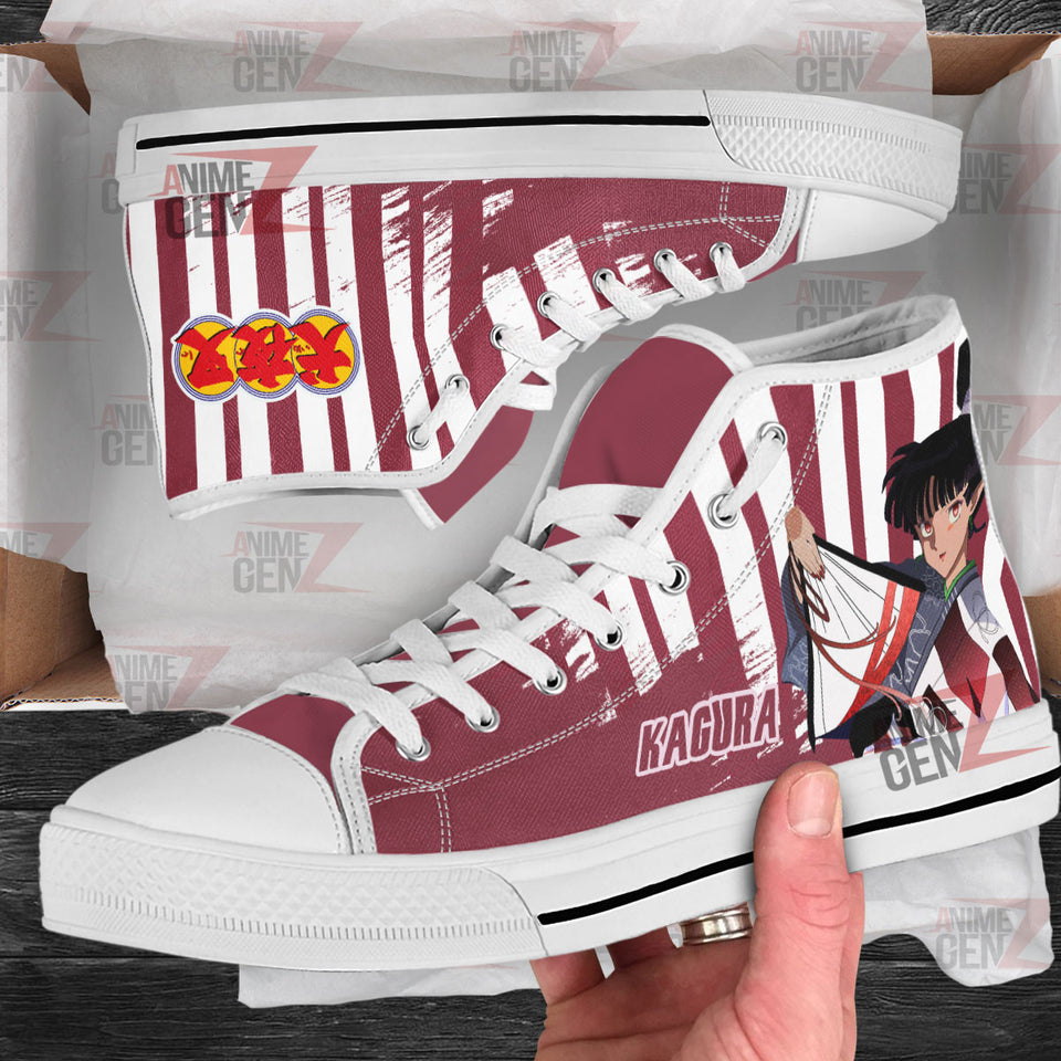 Inuyasha Kagura High Top Shoes Custom Anime Shoes