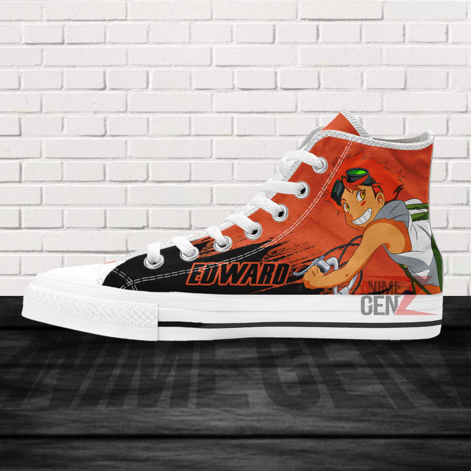 Cowboy Bebop Edward Wong High Top Shoes Custom Anime Sneakers