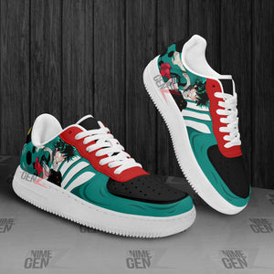 BNHA Midoriya Izuku Deku Air Sneakers Custom Anime Shoes
