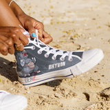 Pokemon Rhydon High Top Shoes Custom Anime Sneakers