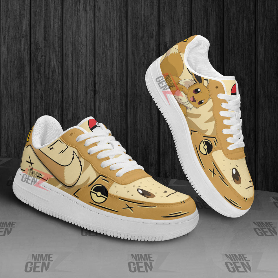 Pokemon Eevee Air Sneakers Custom Anime Shoes