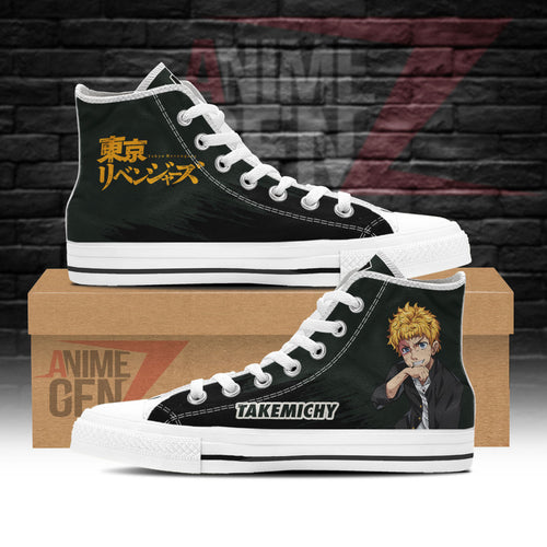 Tokyo Revengers Takemichy High Top Shoes Custom Anime Shoes